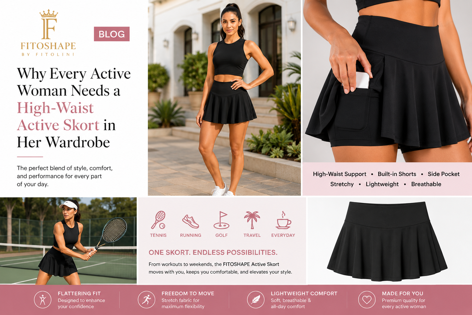Why Every Active Woman Needs a High-Waist Active Skort in Her Wardrobe