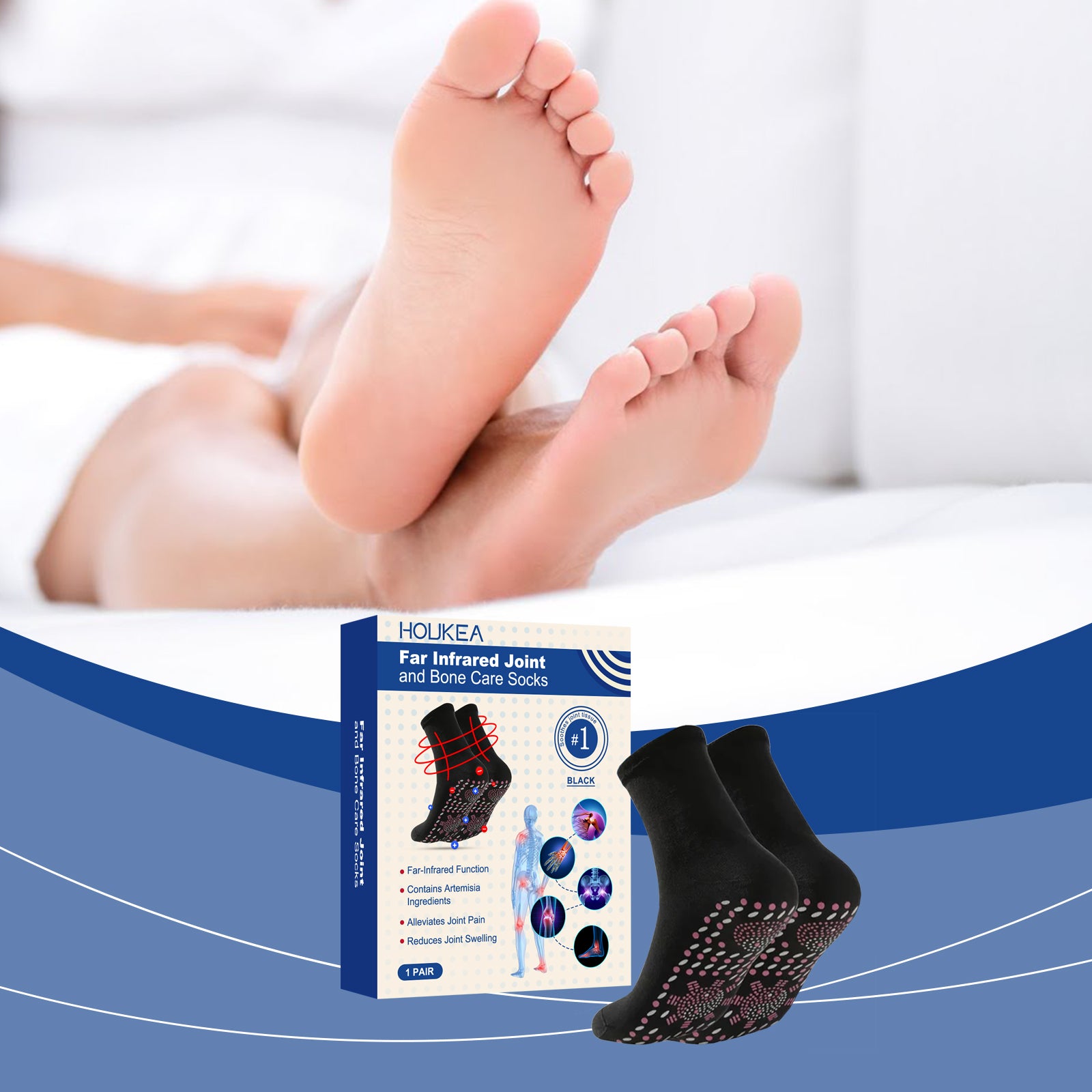 Joint Care Socks Body Joints Legs Foot Massage Socks Breathable And Comfortable