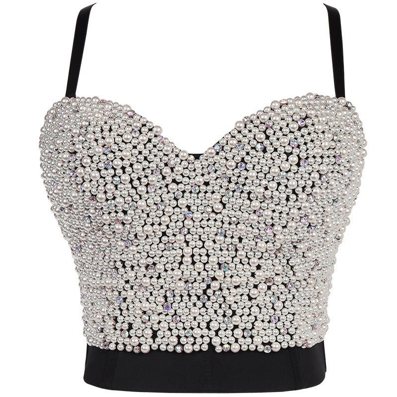 Strap Camisole Inner Wear Shaping Trendy Women's Strap Beaded and Studded
