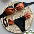 Sexy Bikini Spaghetti Strap Patchwork Two-Piece Women's Swimsuit