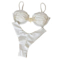 Bikini Solid Color Gathered Separated Women's Swimsuit Women's Swimwear