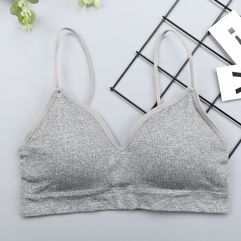 Elastic Gathering Bralette Push Up Bra Summer Anti-light Korean Style Wild Bra Tube Top Sexy No Rims Bra