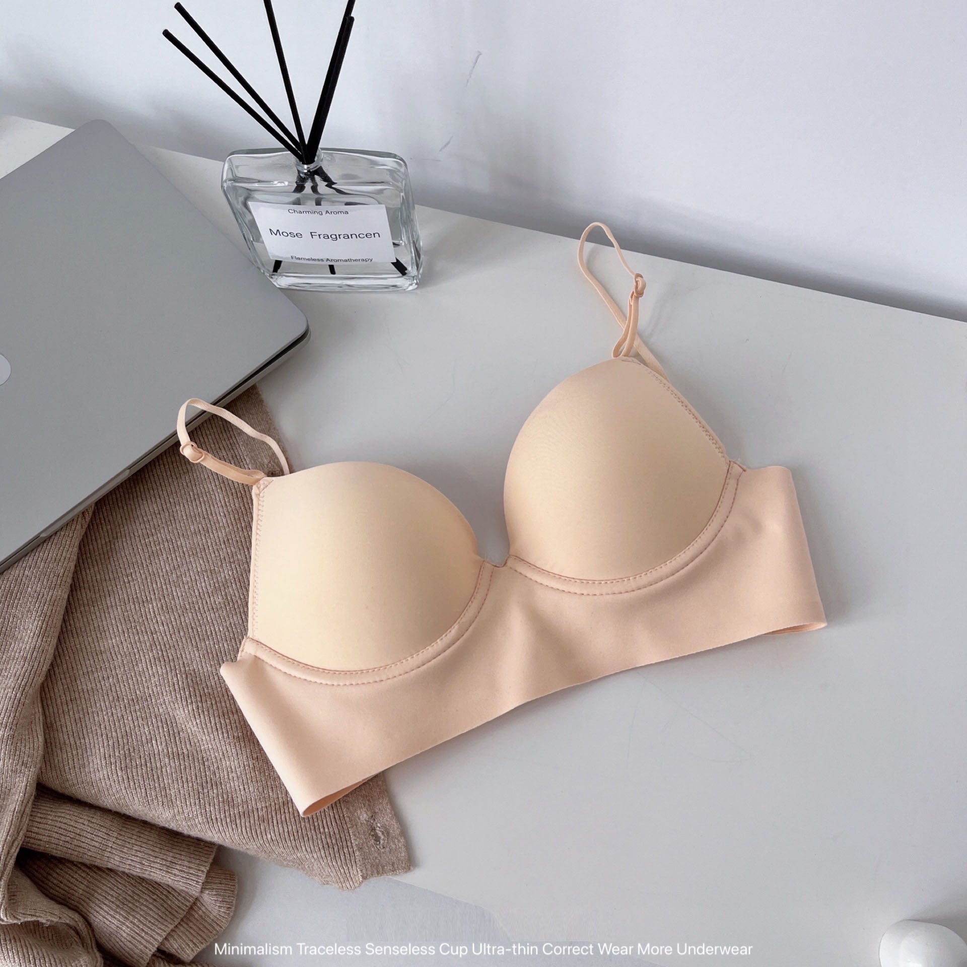 Thin push-up anti-sagging multifunctional shoulder straps U-shaped sling sexy backless bra