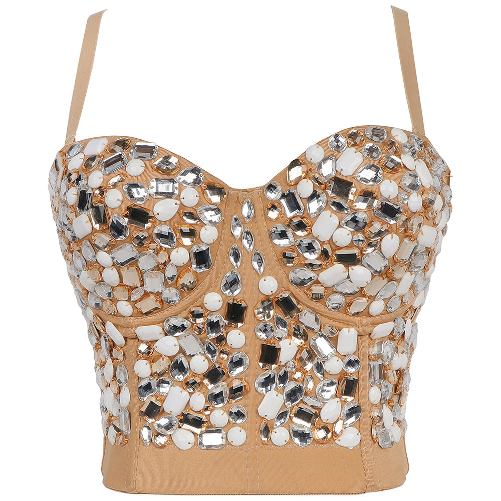 Women's Outerwear Strapless Camisole Shaping Boned Bustier Party Backless
