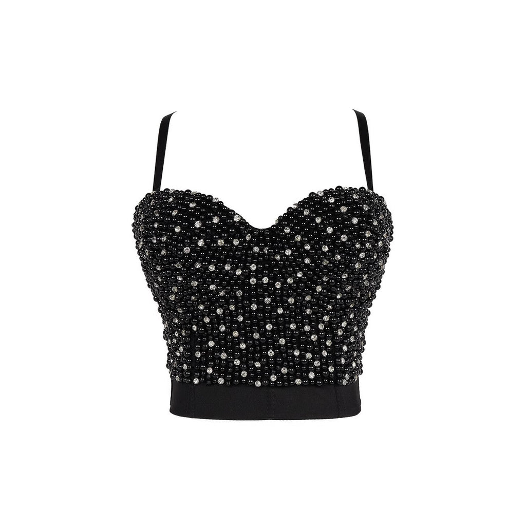 Strap Camisole Inner Wear Shaping Trendy Women's Strap Beaded and Studded