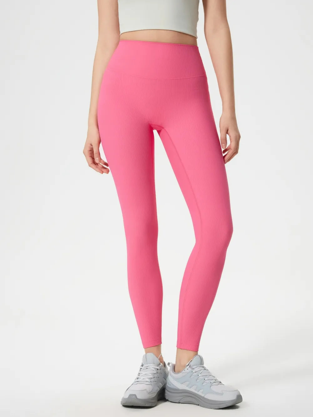 High waisted yoga pants for women shaping and slimming pleated peach buttocks exercise and fitness cropped pants