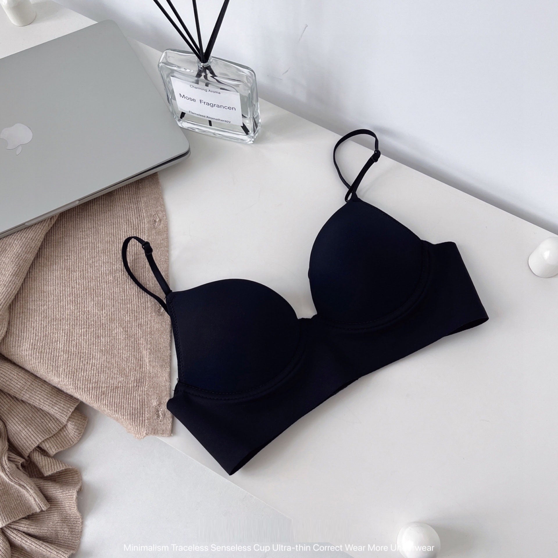 Thin push-up anti-sagging multifunctional shoulder straps U-shaped sling sexy backless bra