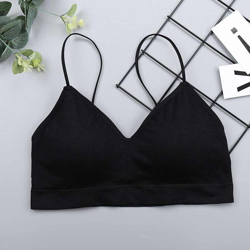 Elastic Gathering Bralette Push Up Bra Summer Anti-light Korean Style Wild Bra Tube Top Sexy No Rims Bra