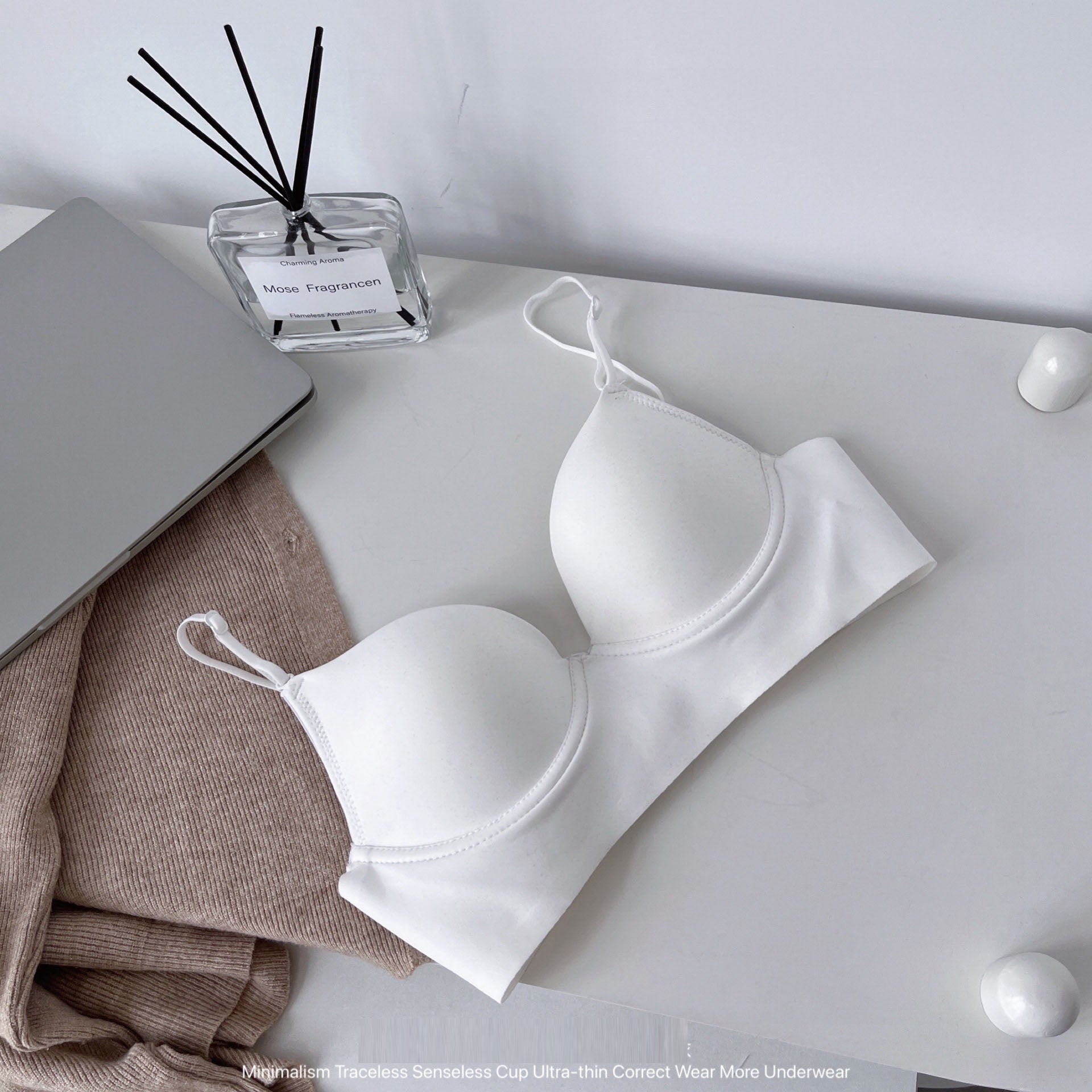 Thin push-up anti-sagging multifunctional shoulder straps U-shaped sling sexy backless bra