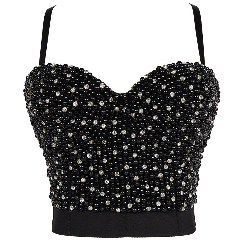 Strap Camisole Inner Wear Shaping Trendy Women's Strap Beaded and Studded