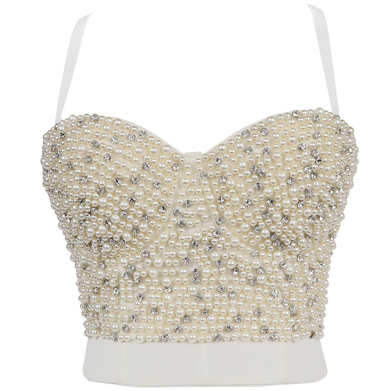 Strap Camisole Inner Wear Shaping Trendy Women's Strap Beaded and Studded