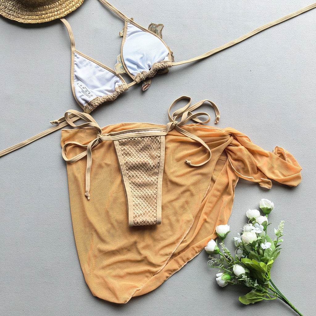 Three-Piece Bikini Set Sexy Women's Swimsuit Two-Piece Swimwear