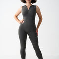 Seamless Shapewear Fitness Yoga Sleeveless  Elasticity Running Shaping Long Pants Jumpsuit
