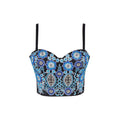 Lace-Up Shaping with Beading and Boning for Women's Bralette with Built-in Pads