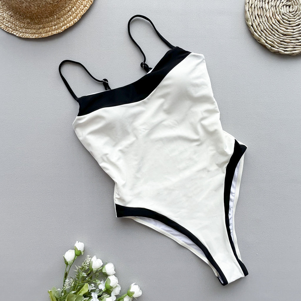 One-Piece Swimsuit Women's Bikini Sexy Patchwork Swimwear Wholesale Bikini