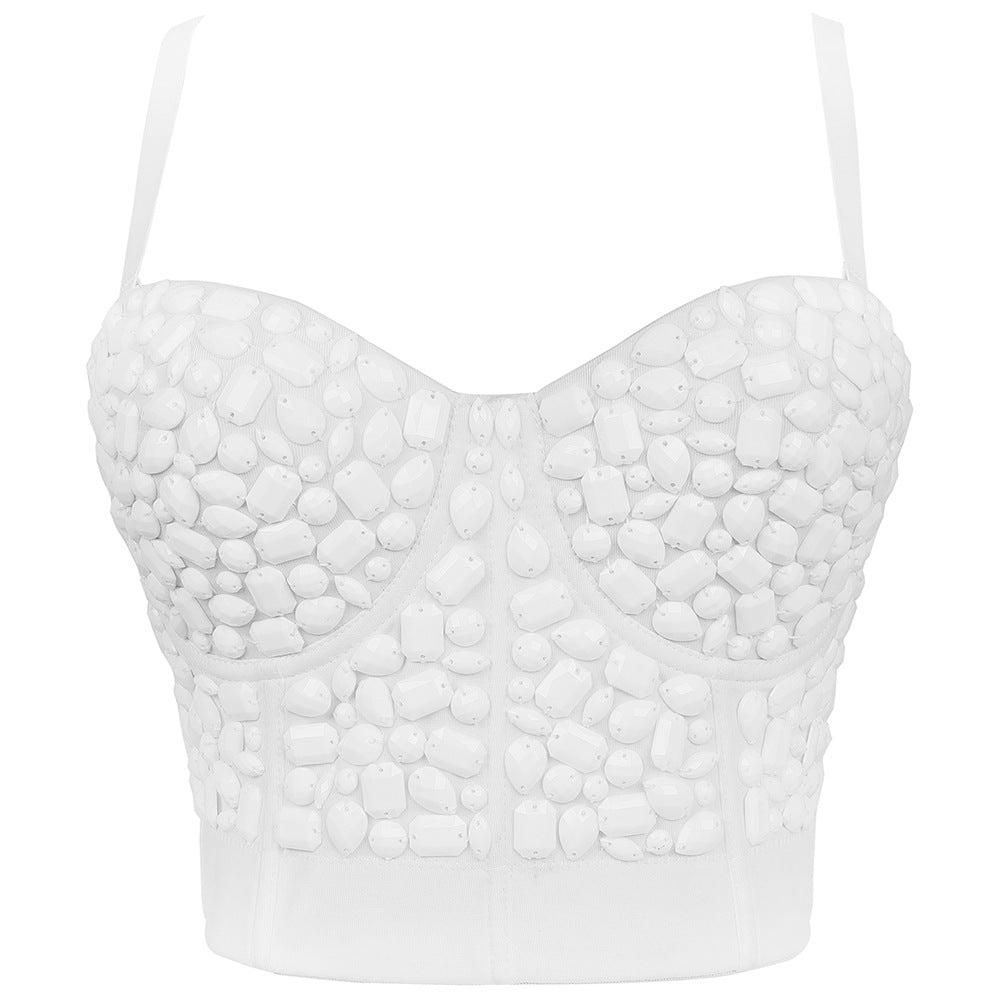 Women's Outerwear Strapless Camisole Shaping Boned Bustier Party Backless