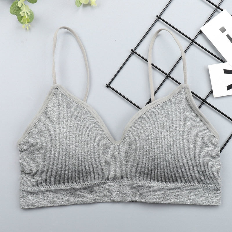 Elastic Gathering Bralette Push Up Bra Summer Anti-light Korean Style Wild Bra Tube Top Sexy No Rims Bra