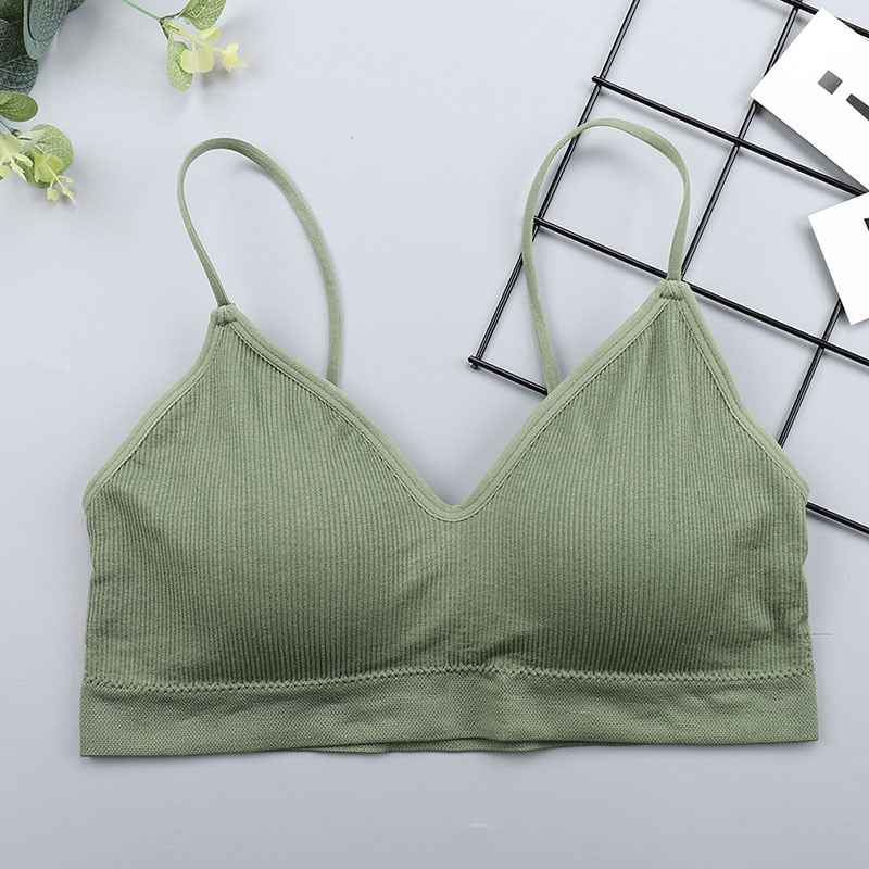 Elastic Gathering Bralette Push Up Bra Summer Anti-light Korean Style Wild Bra Tube Top Sexy No Rims Bra