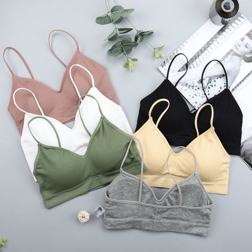 Elastic Gathering Bralette Push Up Bra Summer Anti-light Korean Style Wild Bra Tube Top Sexy No Rims Bra