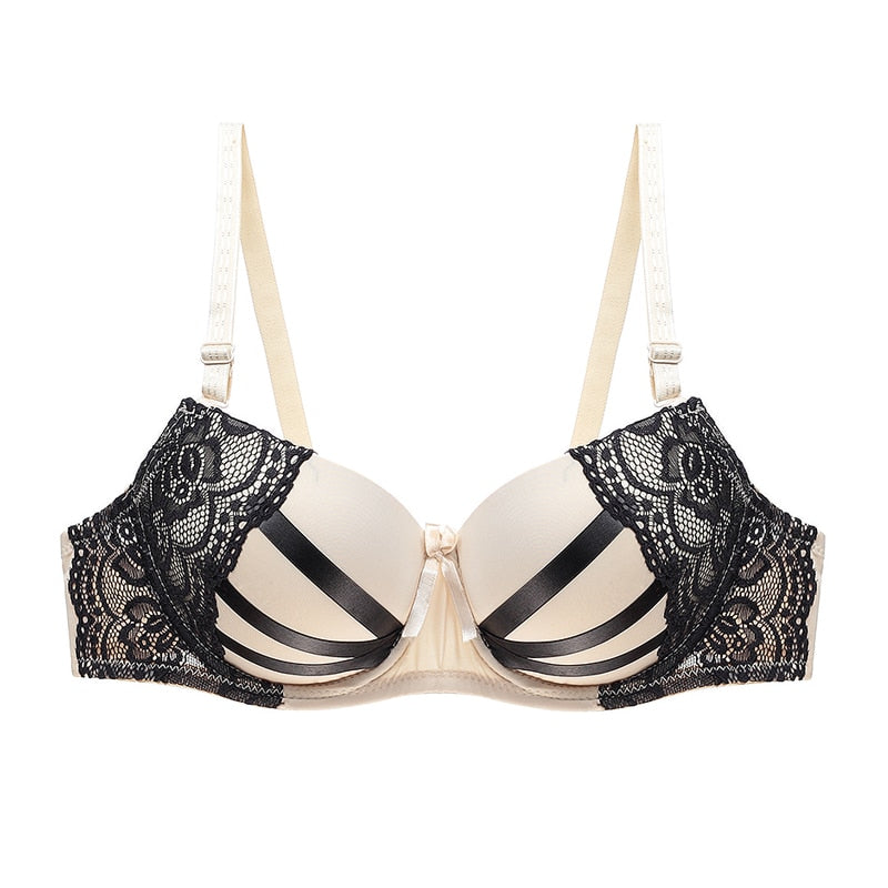 Julexy Push Up Women Bras Sexy Lace Underwear B C Cup Brassiere Padded Bralette Underwire soutien gorge femme