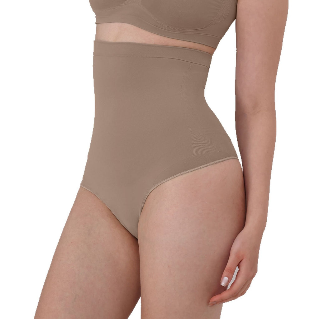 Women's Reduces Belly Postpartum Shaping Reinforced Plus Size Thong Butt-Lifting Panties Thin Style