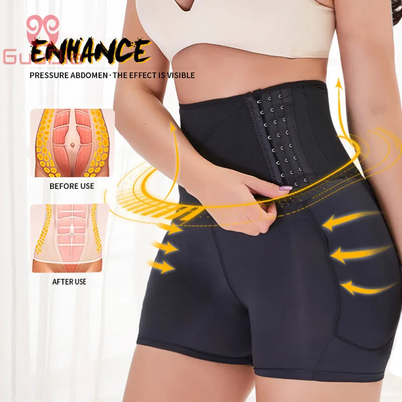 GUUDIA Butt Lifter Shapewear Waist Body Underwear Shaper Pad Fake Buttocks Lingerie Butt Hip Enhancer Fake Shapwear Brief Push