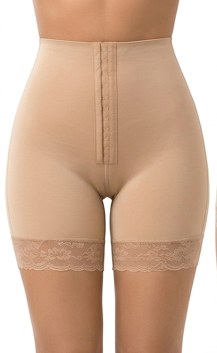FITOSHAPE by FITOLINI – High Waist Lace Shaping Shorts